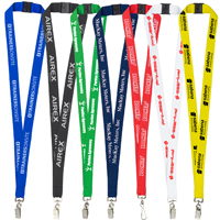 3/4" Overseas Silkscreen Lanyard 8-10 Weeks